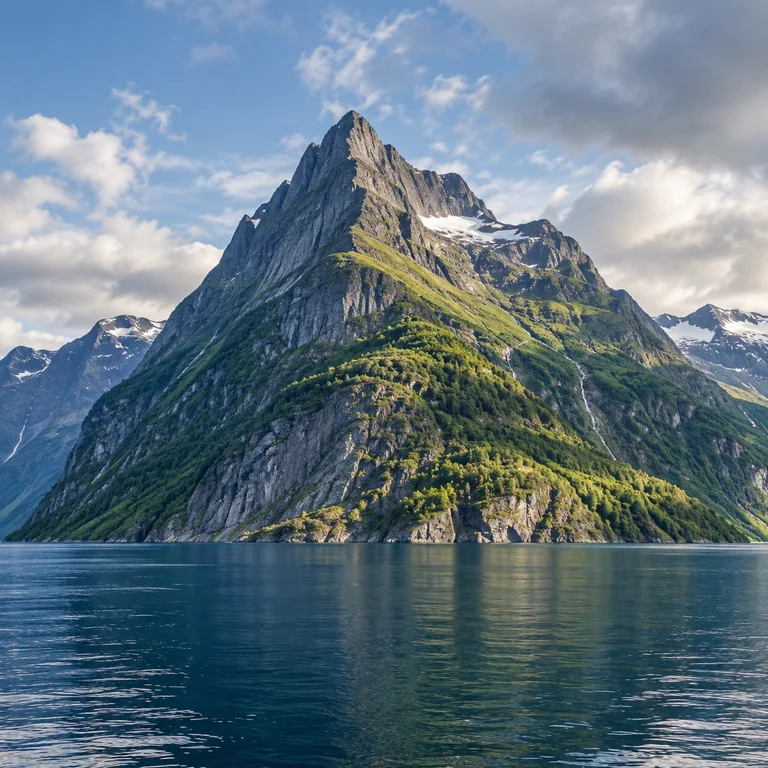 Mountains — Where the mountains meet the fjord