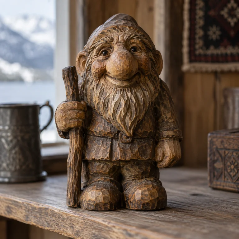 Wooden troll — A little character from Norwegian folklore