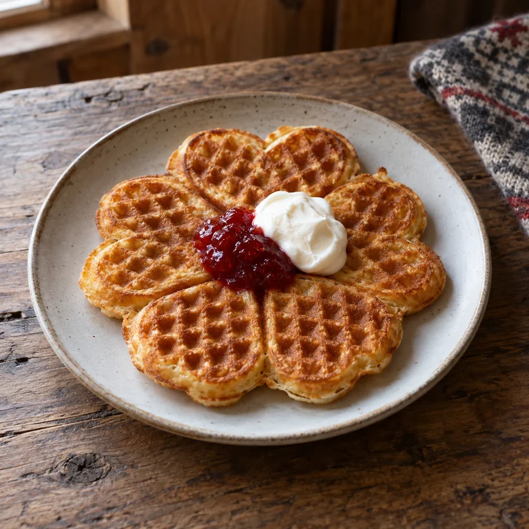 Norwegian waffle — A heart-shaped taste of Norway